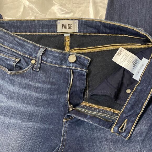 Paige Verdugo  Skinny Stretch Ankle Jeans Nottingham‎ Dark Wash Size 31 - Picture 6 of 15